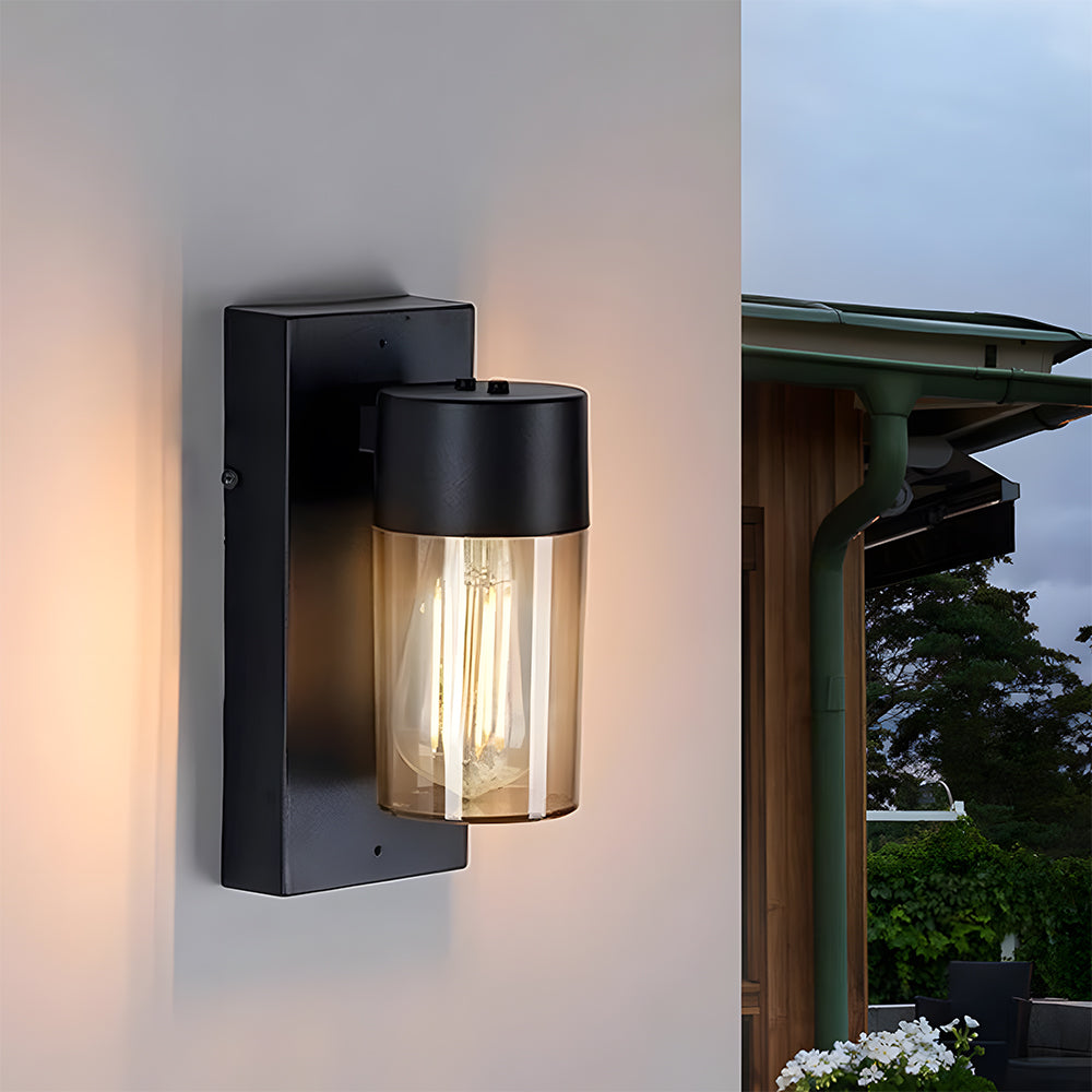 IP65 Outdoor Wall Light - E27, Waterproof, Black, Lantern, Modern