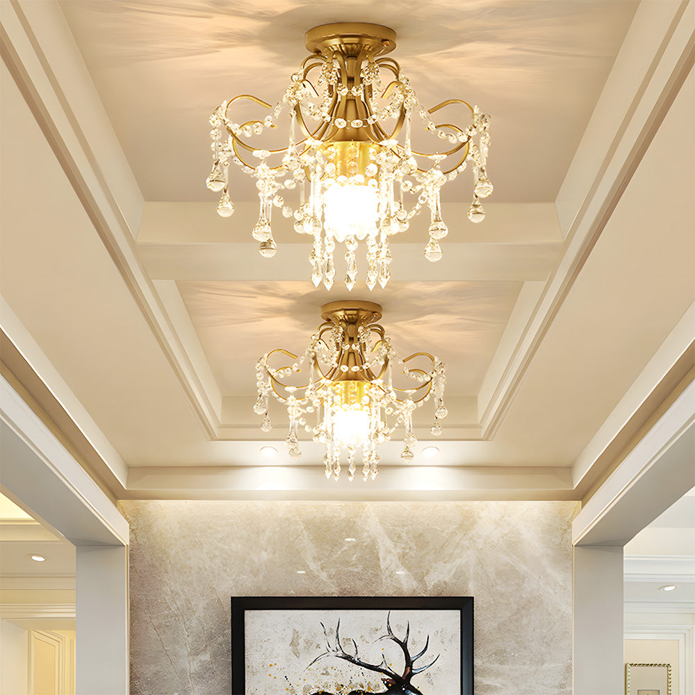 Modern Mini Crystal Ceiling Lights for Porch Hallway
