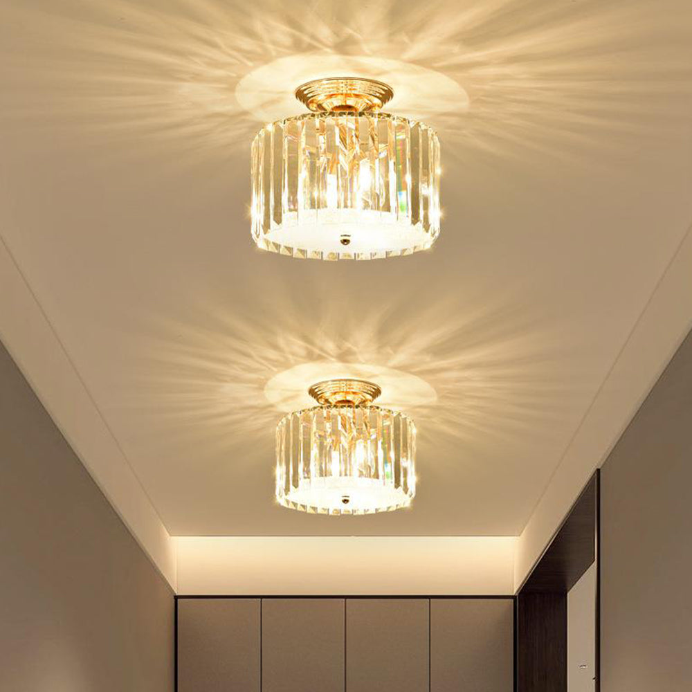 Crystal Ceiling Light Living Room Ceiling Lighting Gold