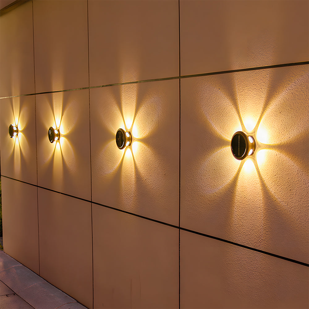 Outdoor Waterproof Wall Lights Solar Wall Sconce for Garden Patio