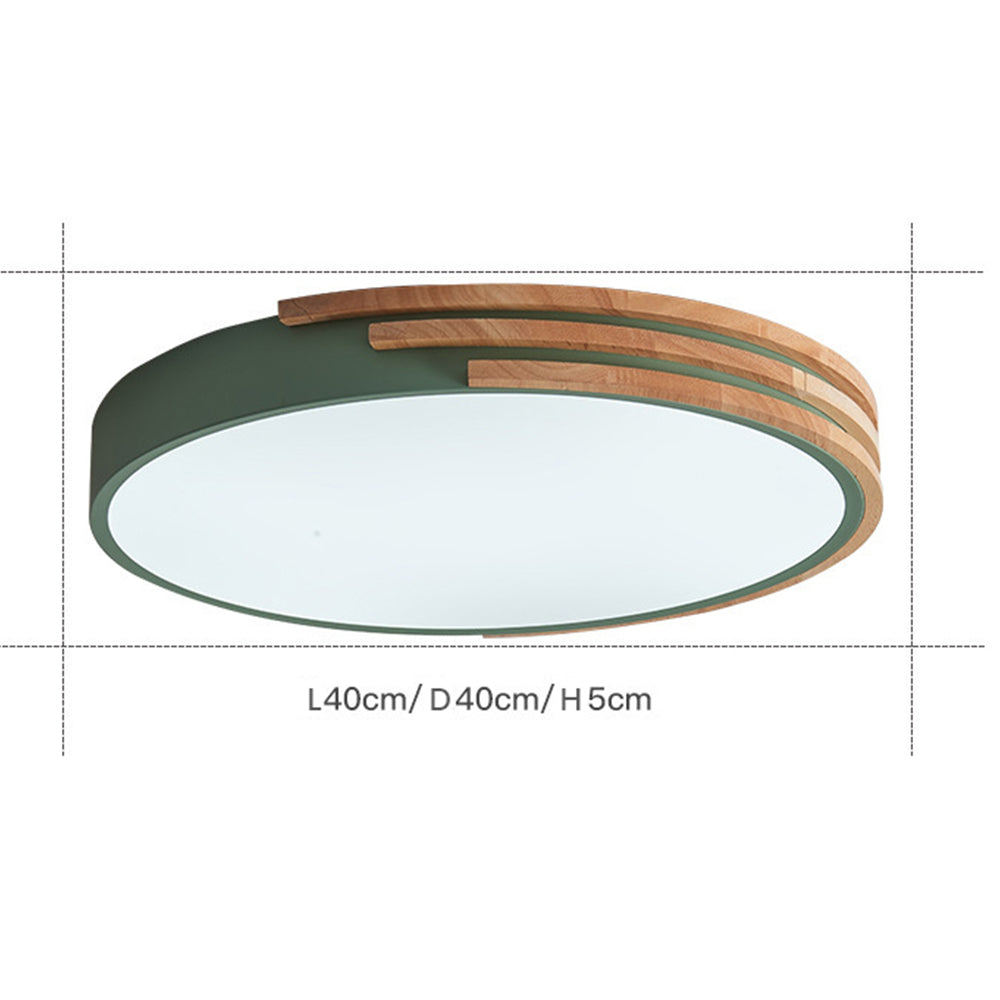 Simple Wood LED Ceiling Lights for Bedroom