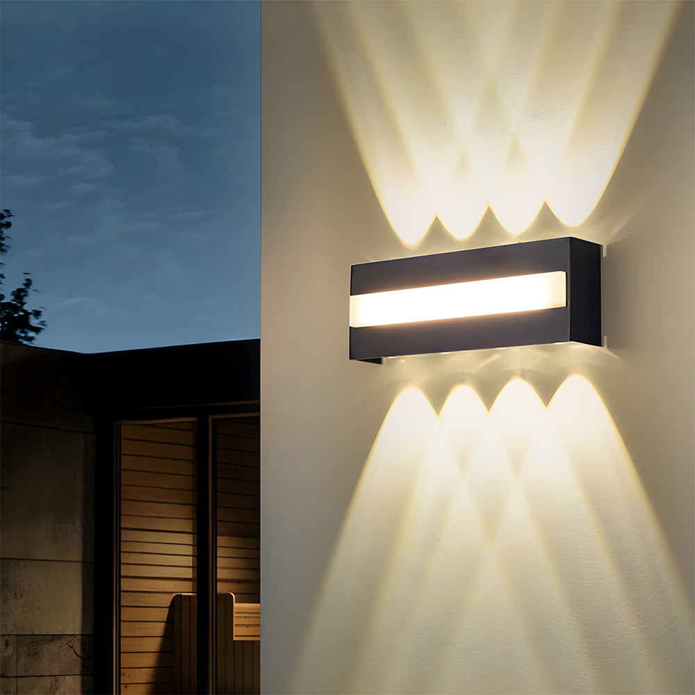 Black Outdoor LED Wall Lights for Patio Garage