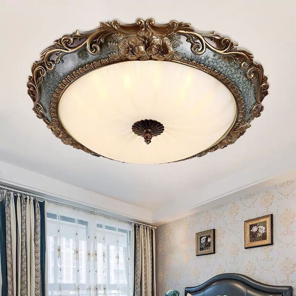 Resin Flush Mount Modern Ceiling Lighting