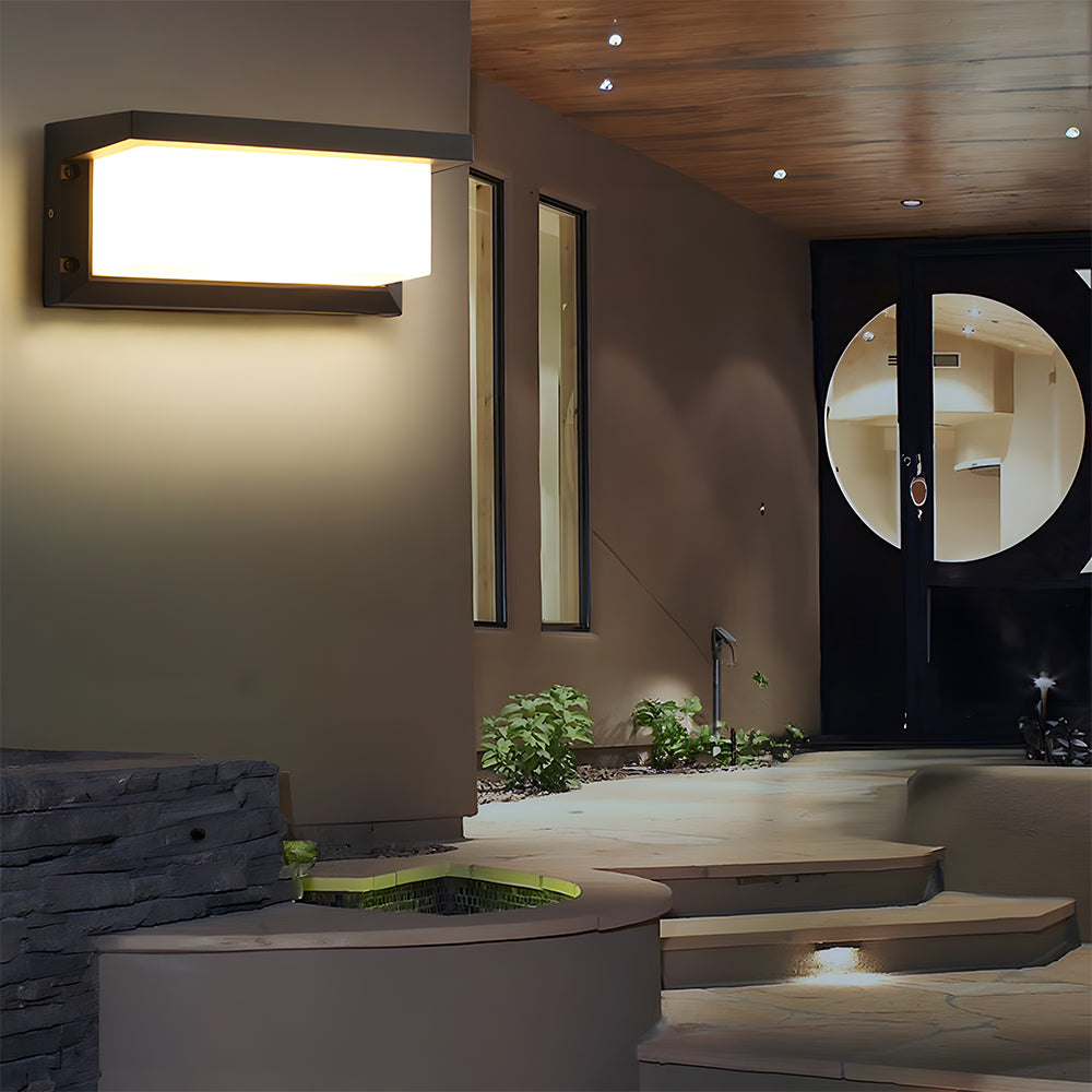 Simple Outdoor Waterproof Sensor LED Wall Light