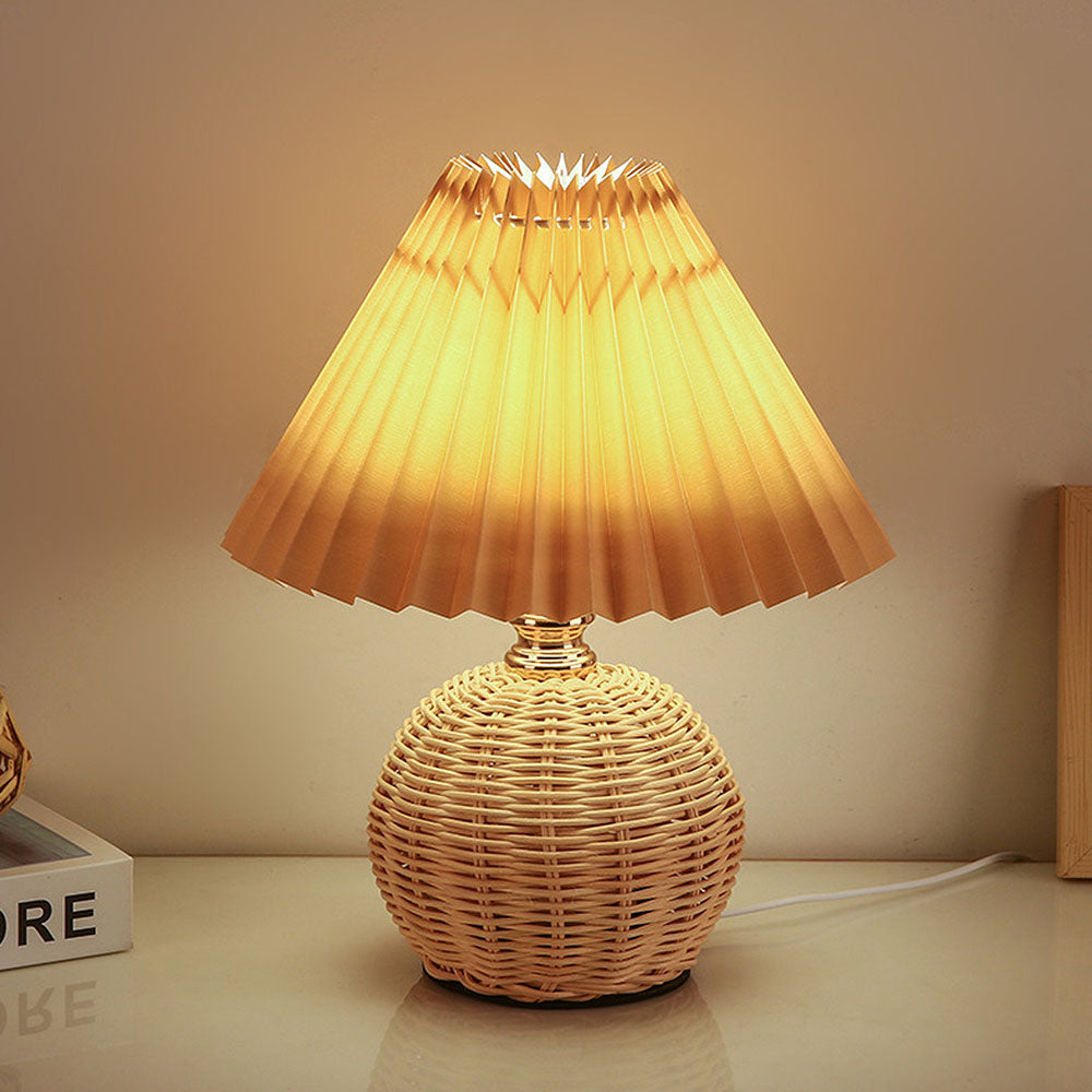 Modern Simple Bamboo Weaving Table Lamps