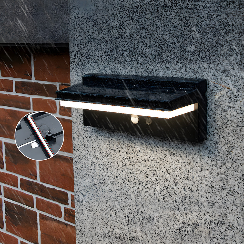 Modern ABS Led Solar Sensor Outdoor Wall Lights for Hallway Patio Porch