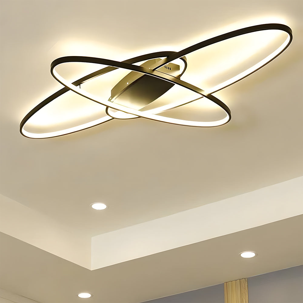 Modern Minimalist Black LED Ceiling Light