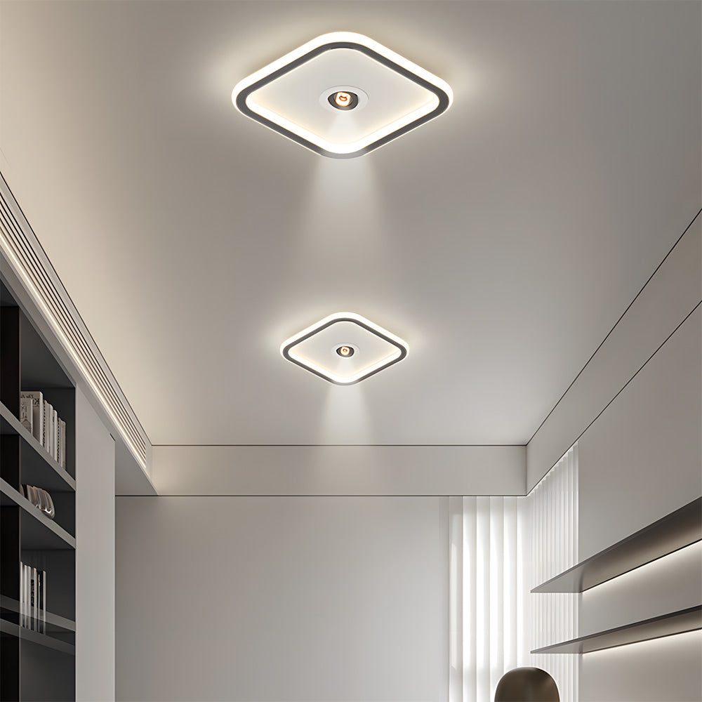 Modern Angle Adjustable Acrylic Iron LED Ceiling Lights for Living Room