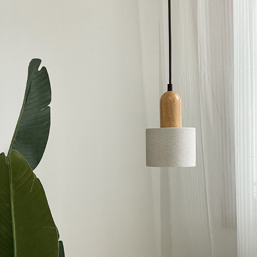 Simple White Stone Kitchen Pendant Lighting