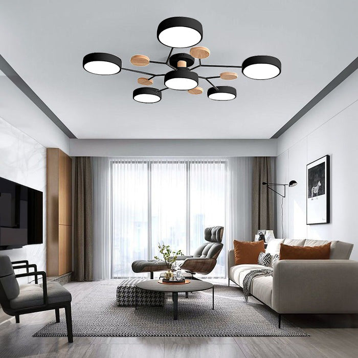 Modern Round Low Ceiling Light For Living Room