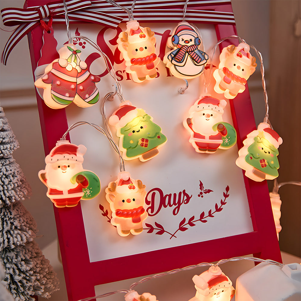 Santa Claus Christmas Tree Snowman Decorative String Lights