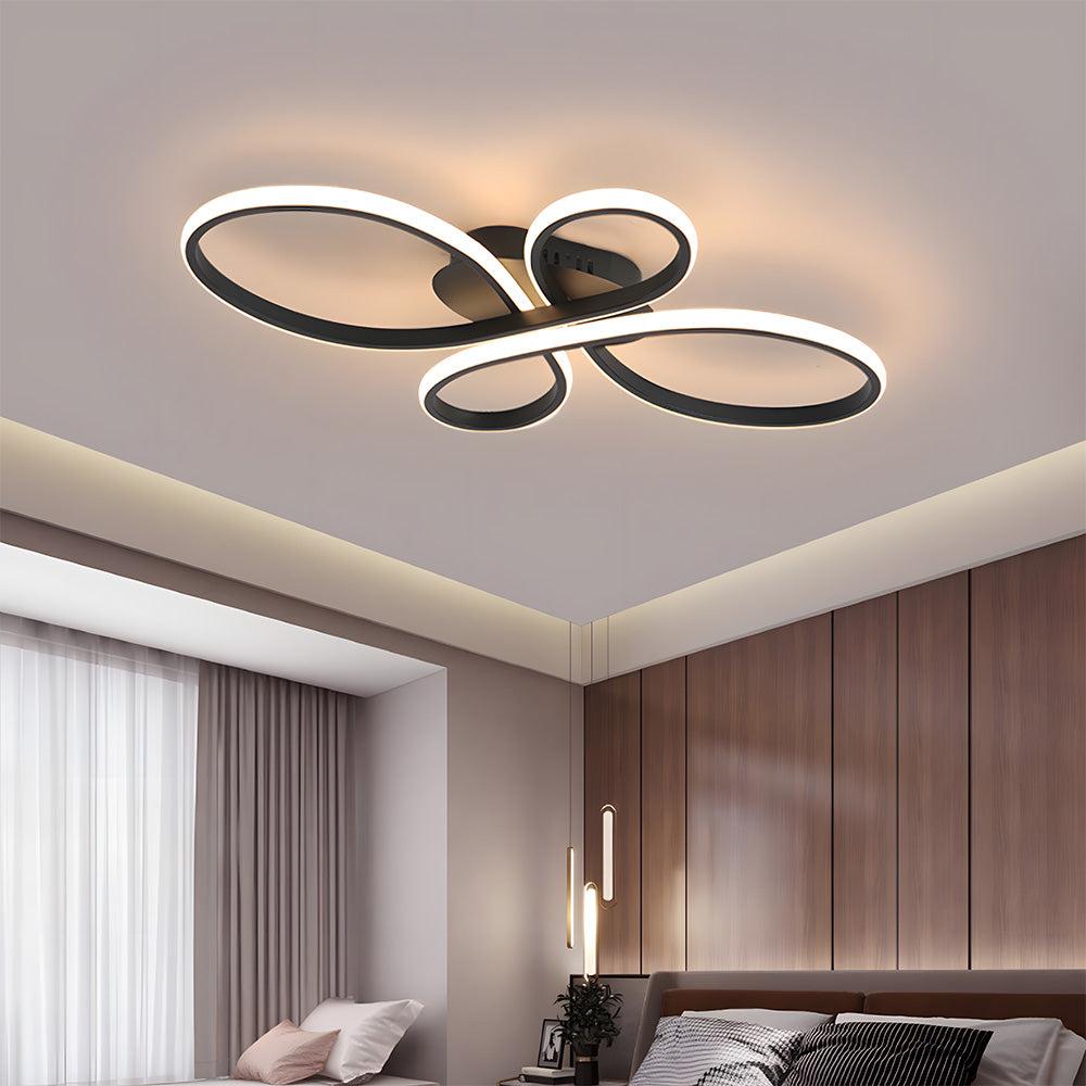 Modern Semi Flush Mount LED Ceiling Lights for Bedroom