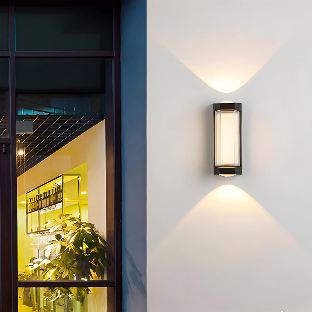 LED Waterproof Up and Down Outdoor Wall Lighting for Garden Halls Terrace Patio
