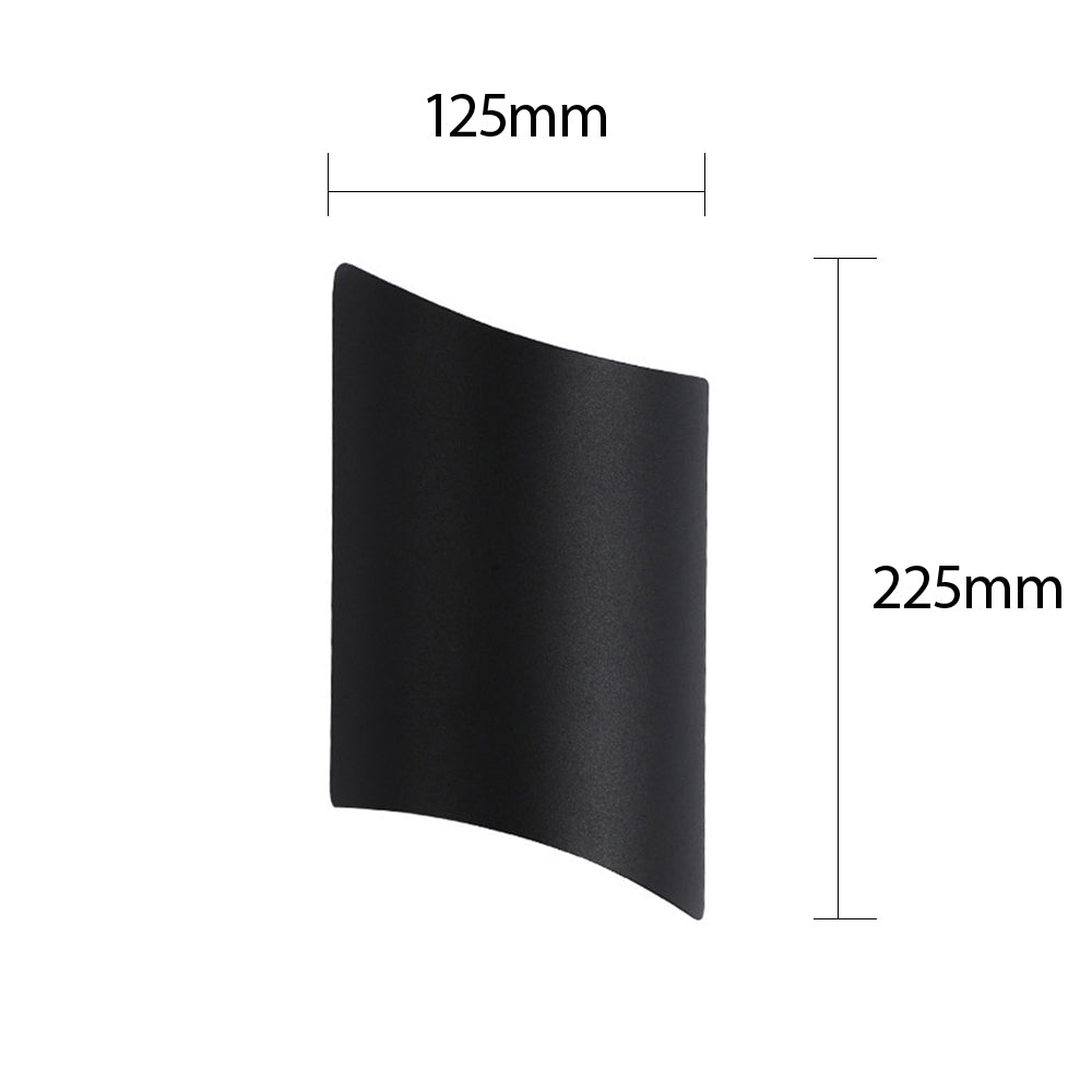 Functional Waterproof Aluminum Black LED Outdoor Wall Lights