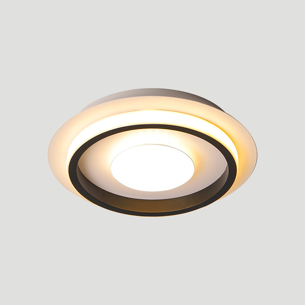 Geometric Iron Flush LED Ceiling Lights For Living Room