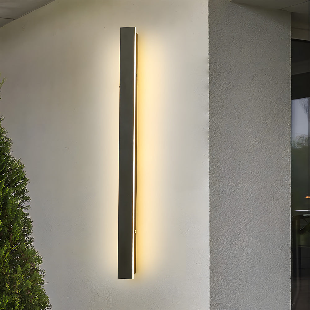 Modern Minimalist Waterproof Outdoor Linear Wall Lamp for Porch