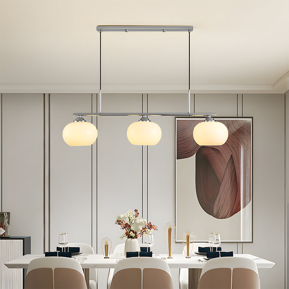 Nordic Glass Pendant Light Dining Table Adjustable Suspended Light Fixture