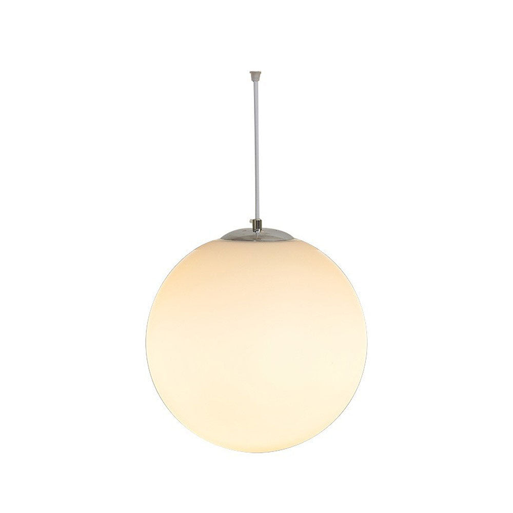 Restaurant Simple Glass 1 Head Pendant Light