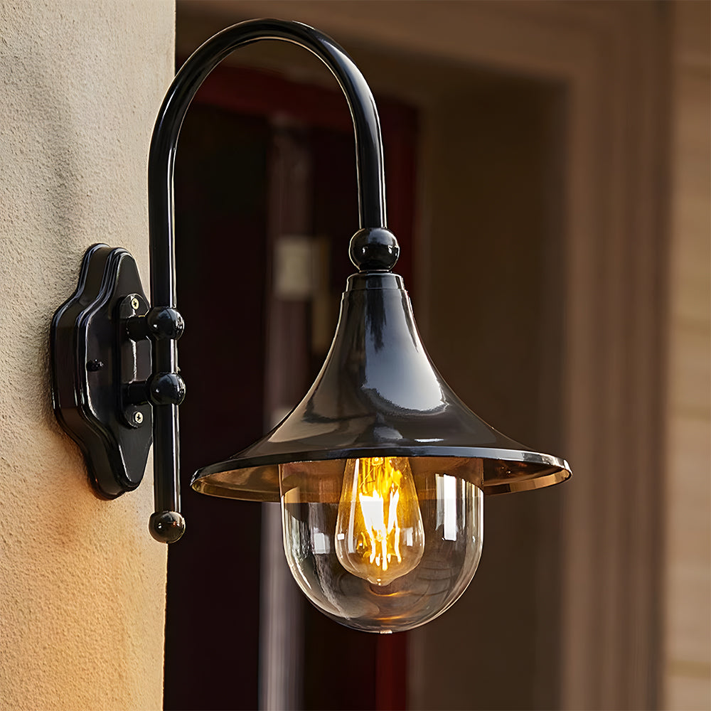 IP54 Vintage Outdoor Black Wall Light