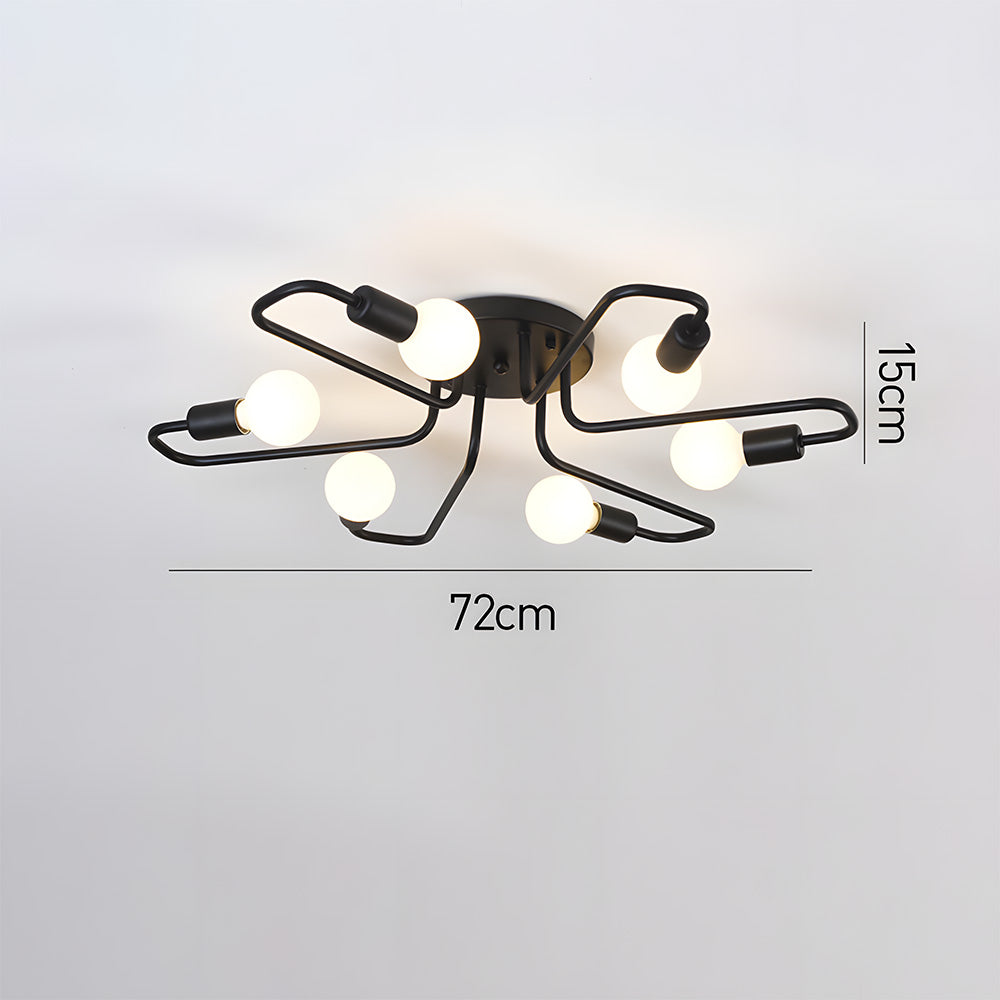Modern Iron Bedroom Ceiling Light