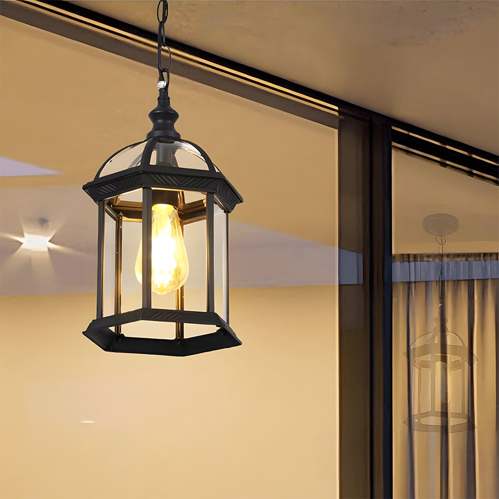 IP65 Vintage Outdoor Ceiling Lights in Black