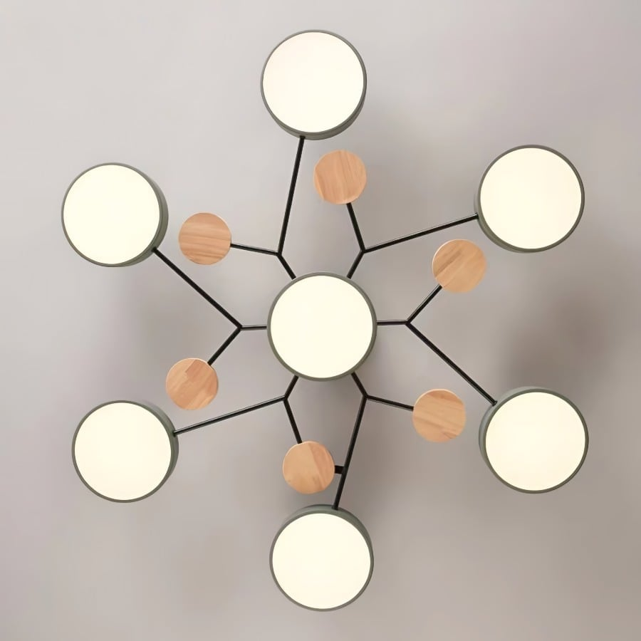 Art Deco Chandelier, Modern Flush Mount Chandelier Ceiling Light