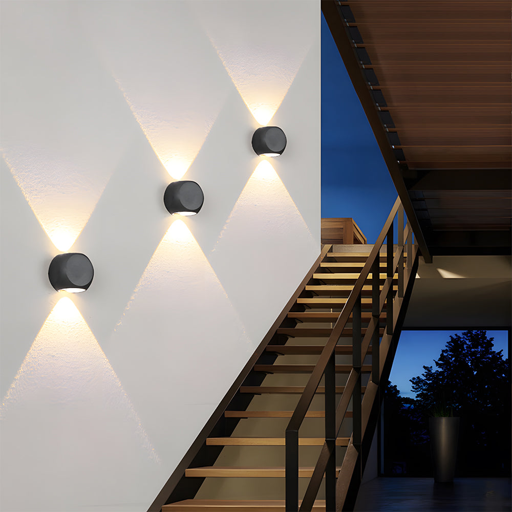 Outdoor Waterproof Exterior LED Wall Lights for Entryway Garage Patio in Warm White