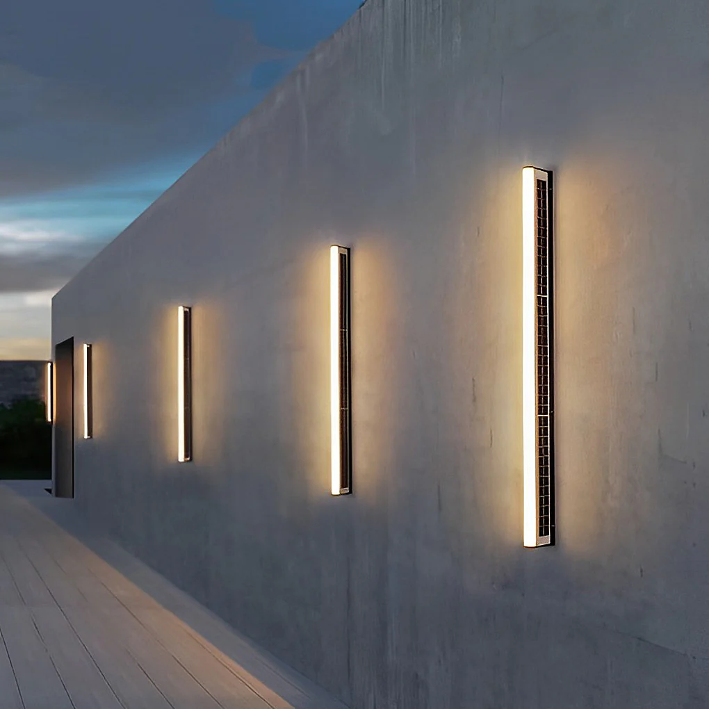 IP65 Waterproof LED Solar Wall Lights Outdoor Garden Wall Lamp, Dusk-to-Dawn