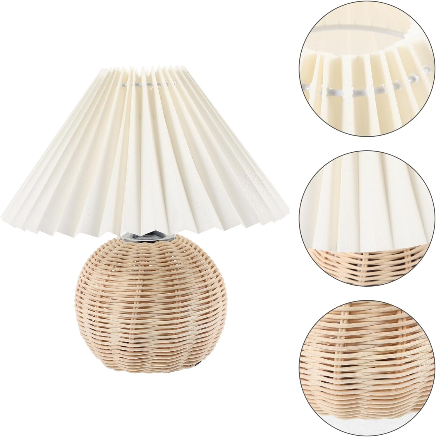 Modern Simple Bamboo Weaving Table Lamps