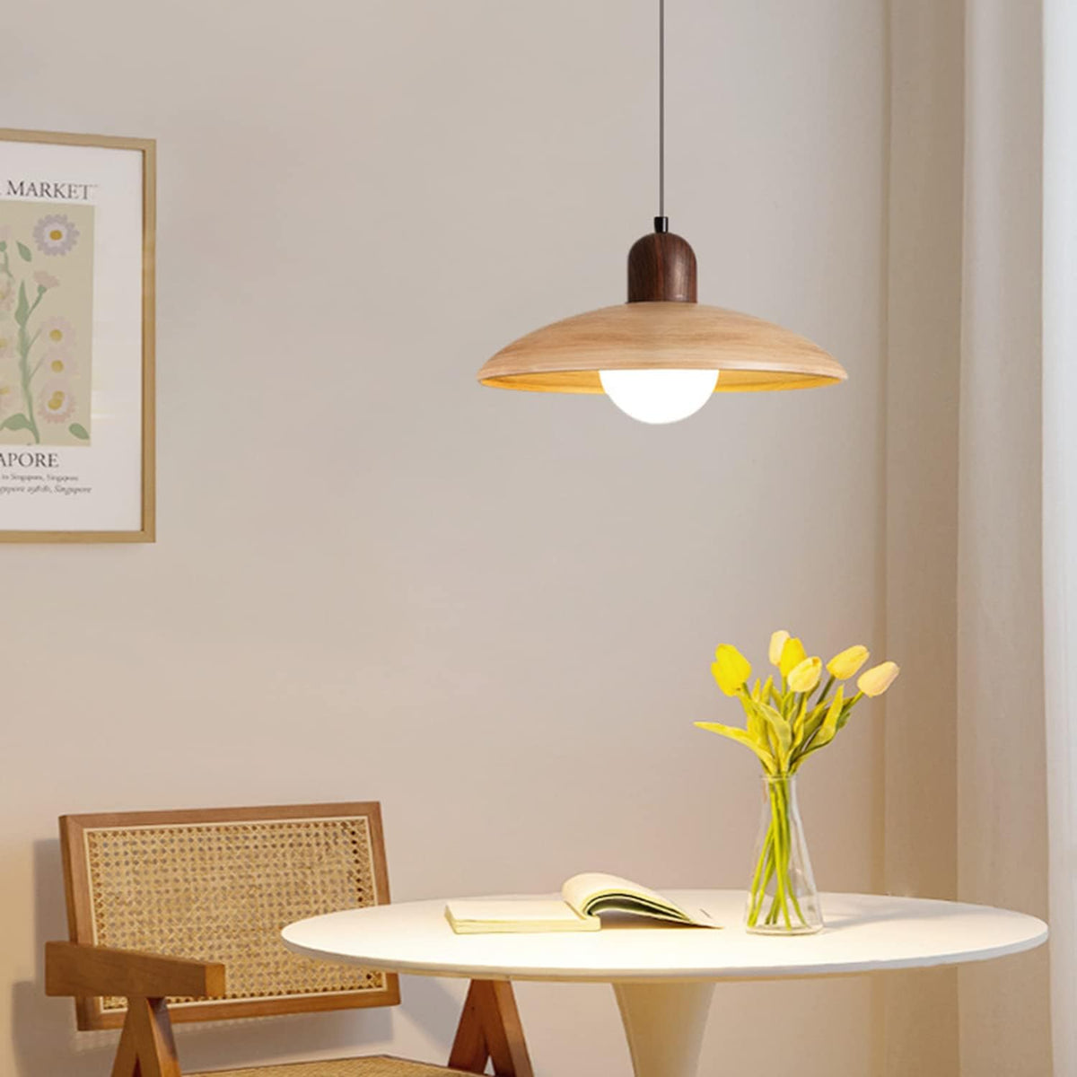 Modern Brown Iron Kitchen Pendant Light For Living Room