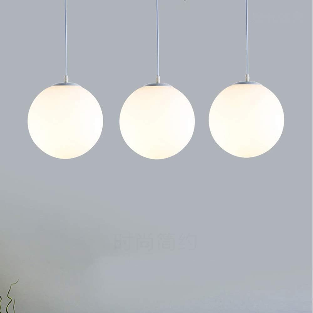 Restaurant Simple Glass 1 Head Pendant Light
