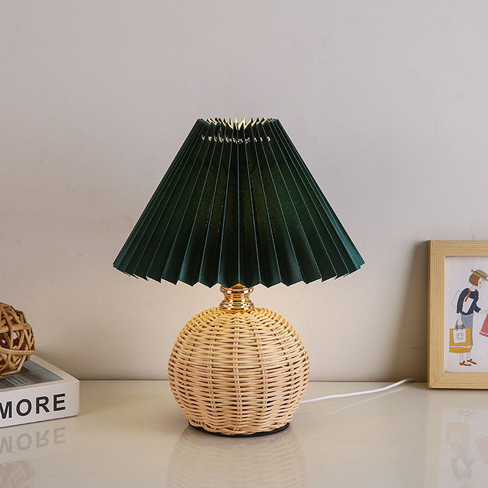Modern Simple Bamboo Weaving Table Lamps