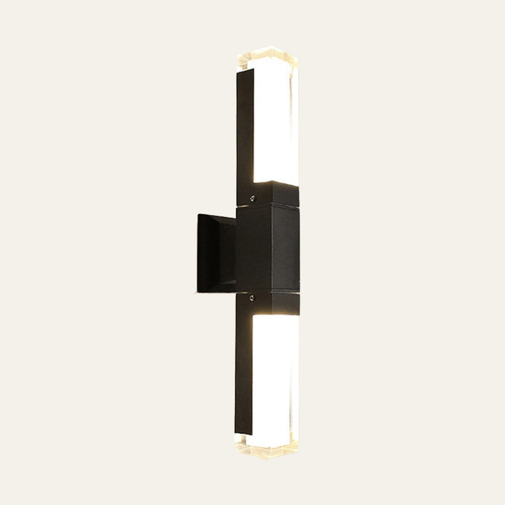 IP65 Contemporary Aluminum Black LED Outdoor Wall Lights