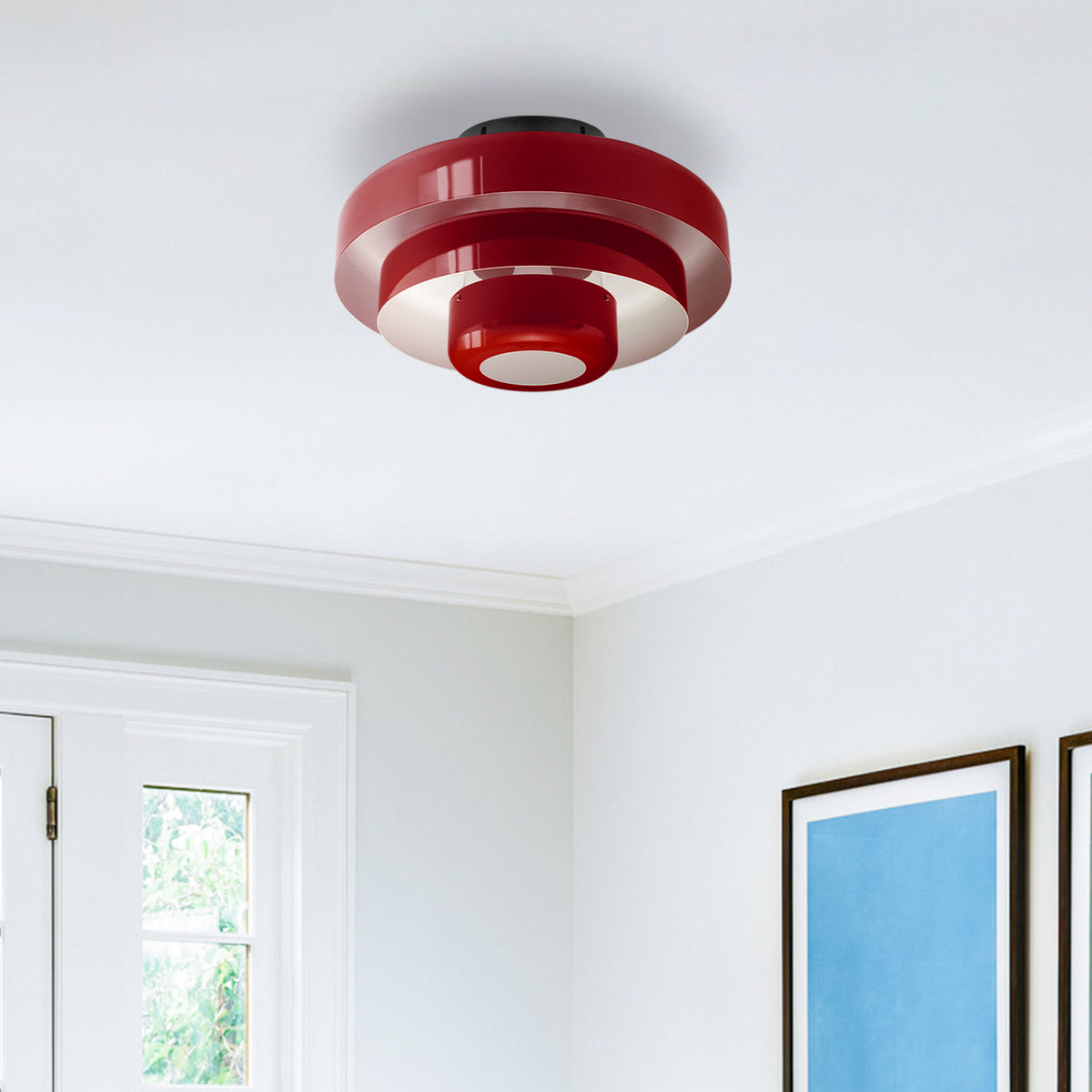 Mid-Century Iron Ceiling Lights