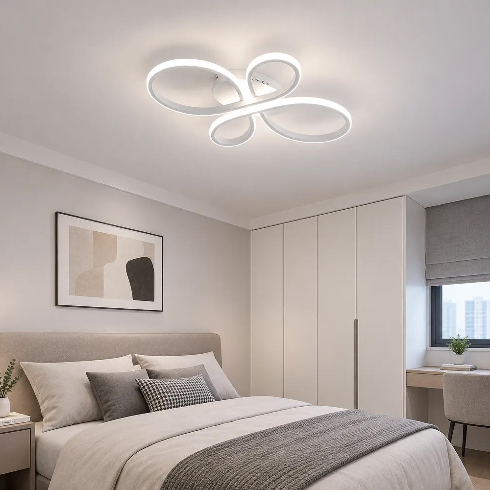 Modern Semi Flush Mount LED Ceiling Lights for Bedroom