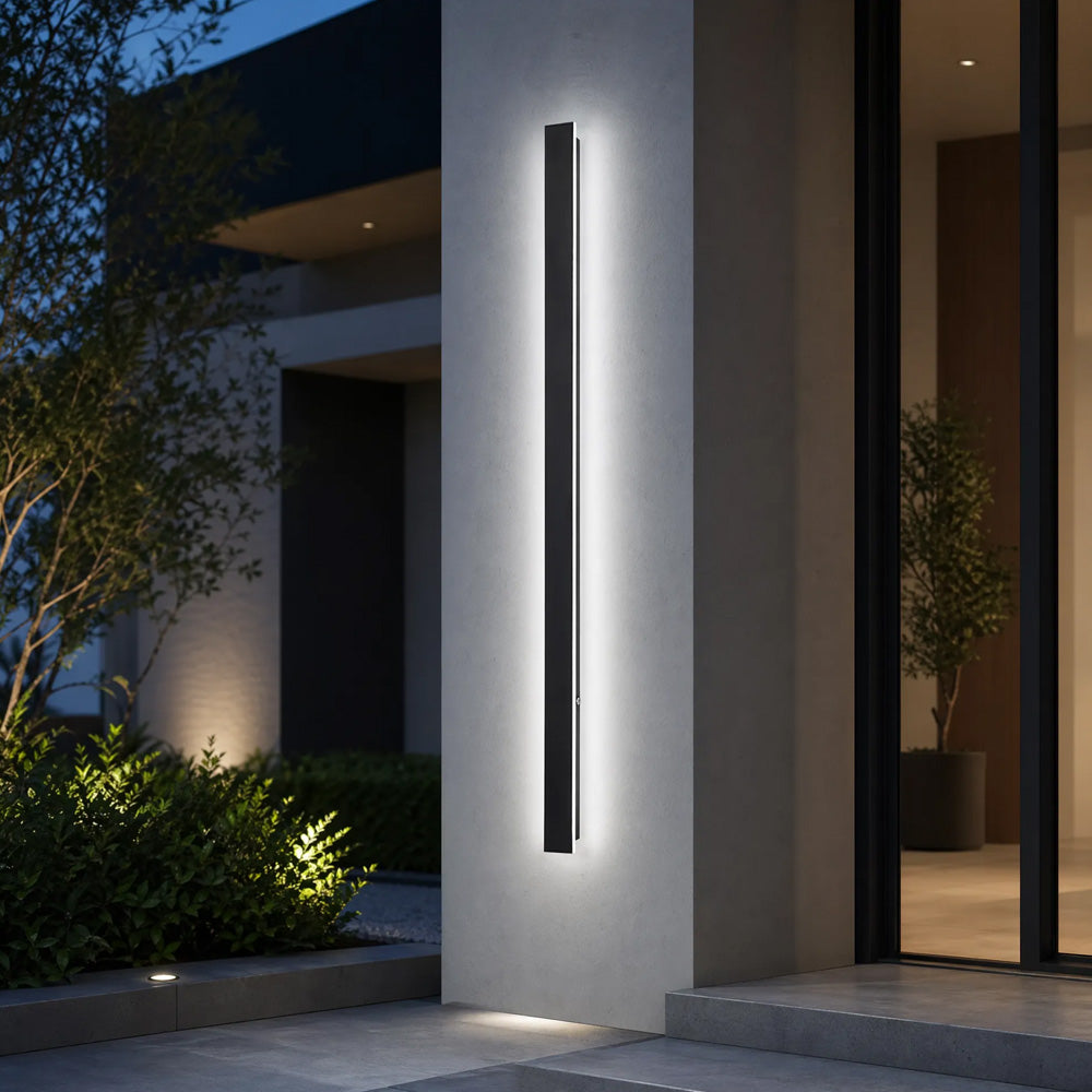 Modern Minimalist Waterproof Outdoor Linear Wall Lamp for Porch