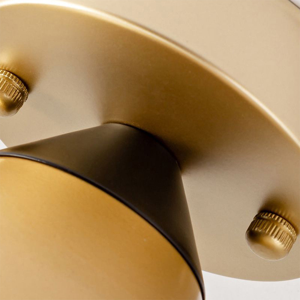 Modern Gold Flush Ceiling Light For Hallway