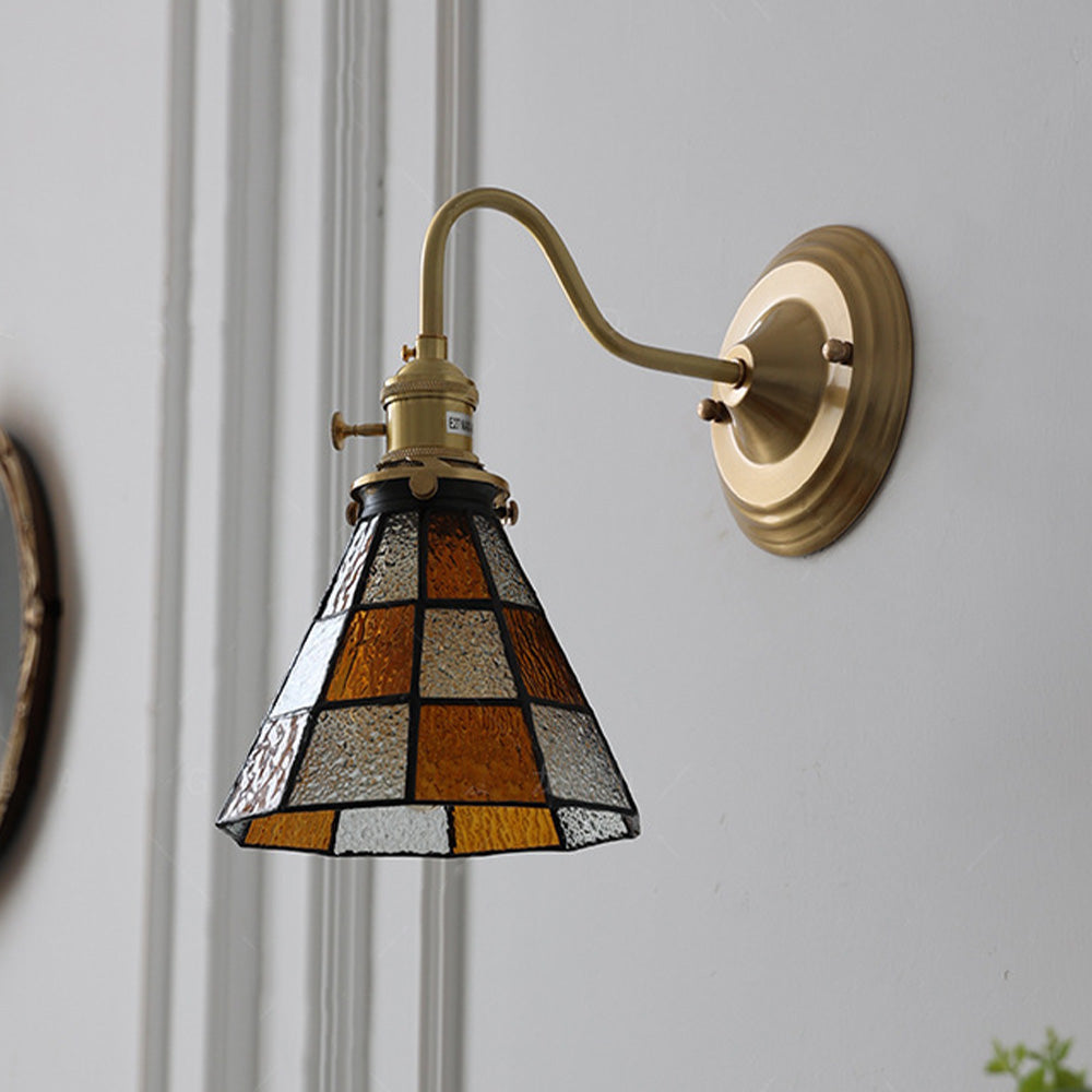 Vintage Glass Wall Sconce Light For Living Room