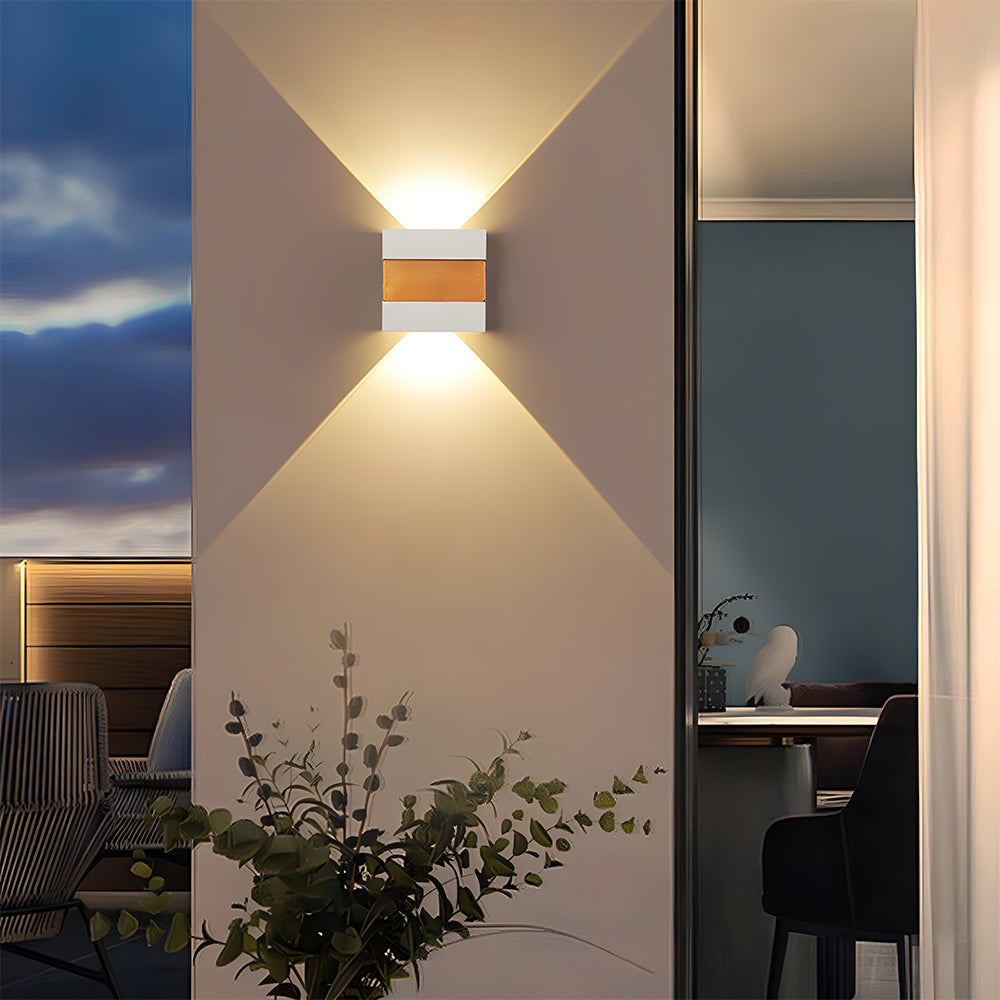 Double Heads Entrance LED Outdoor Exterior Wall Lamp