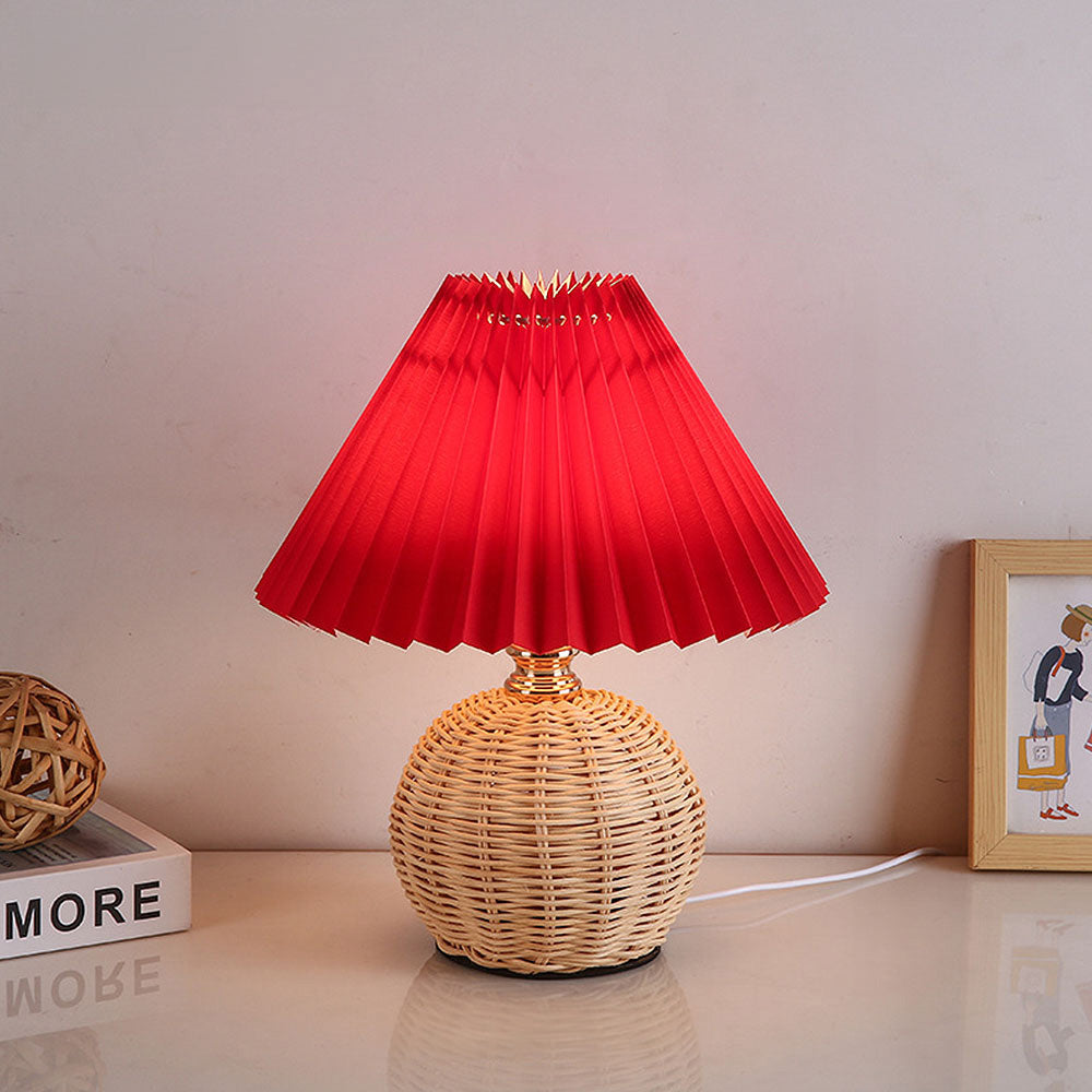 Modern Simple Bamboo Weaving Table Lamps