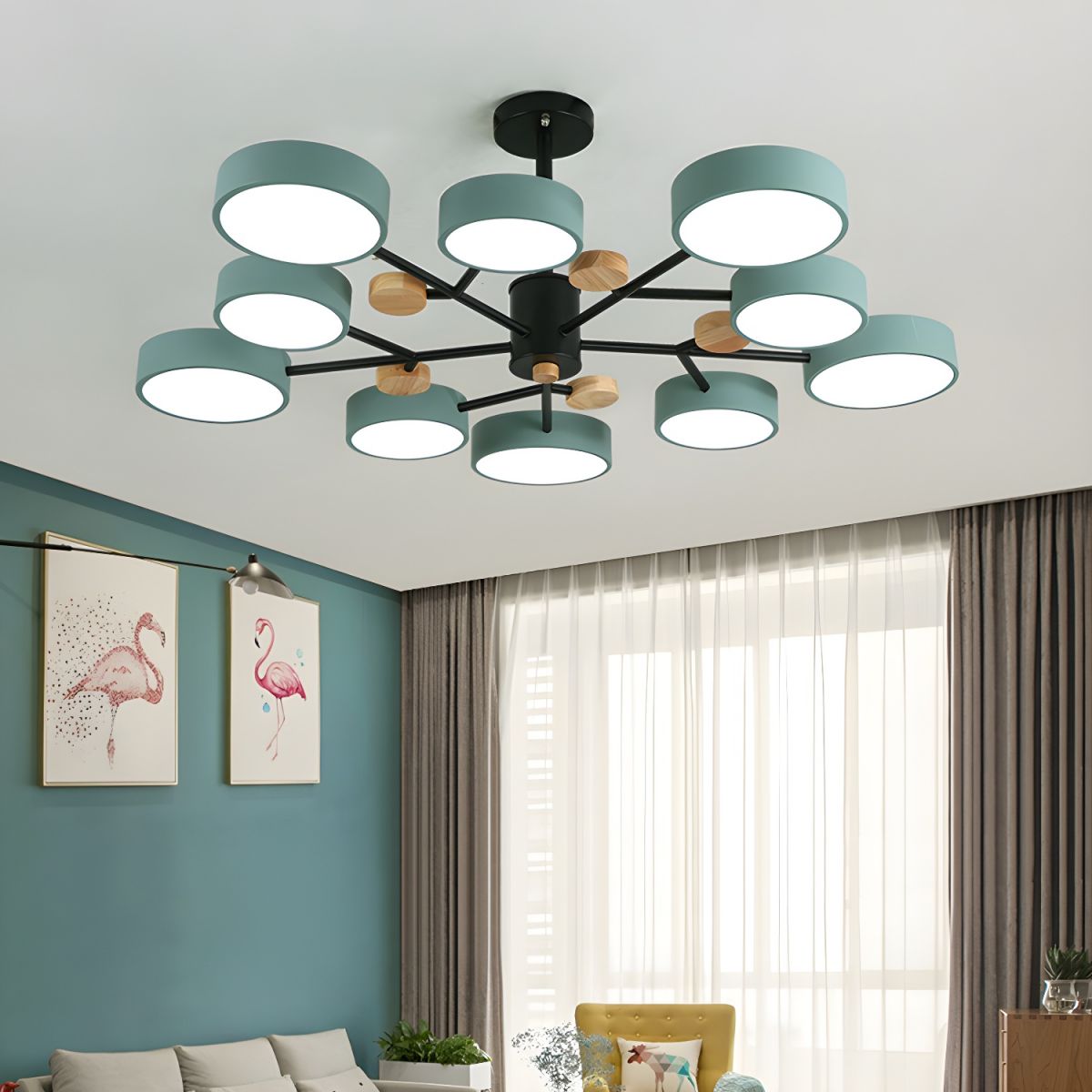 Modern Acrylic LED Hanging Light for Living Room