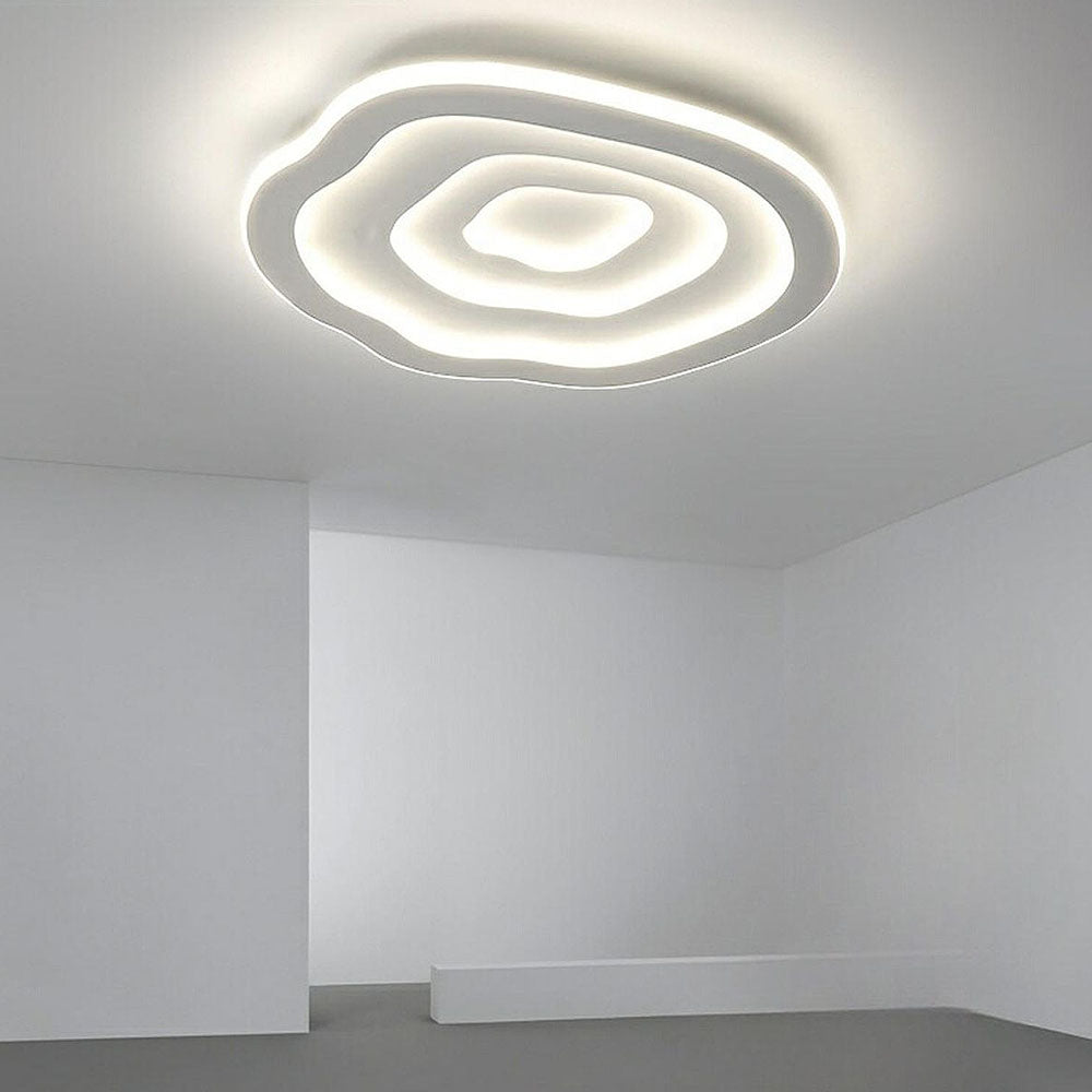 Modern White Geometry LED Ceiling Light For Bedroom