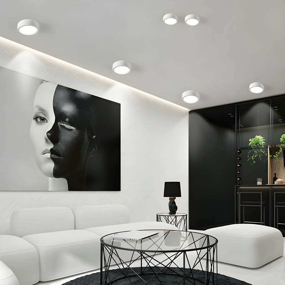 Nordic Style Indoor Surface Flush Ceiling Lights