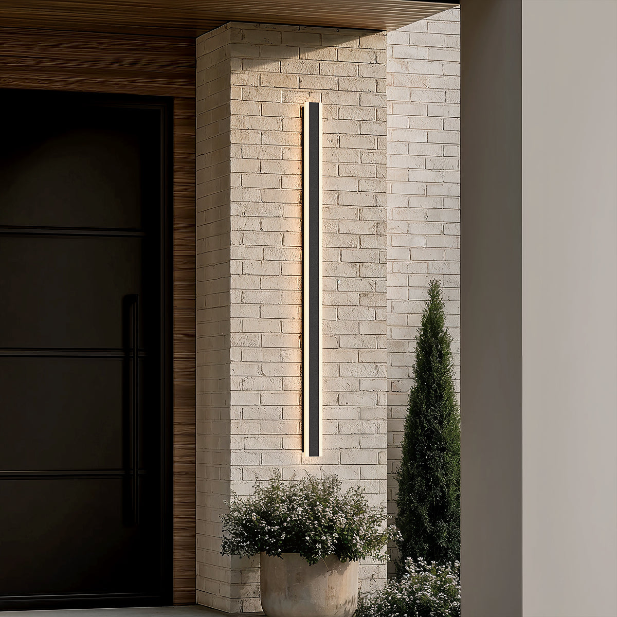 Modern Decor Acrylic Black Outdoor LED Wall Lights