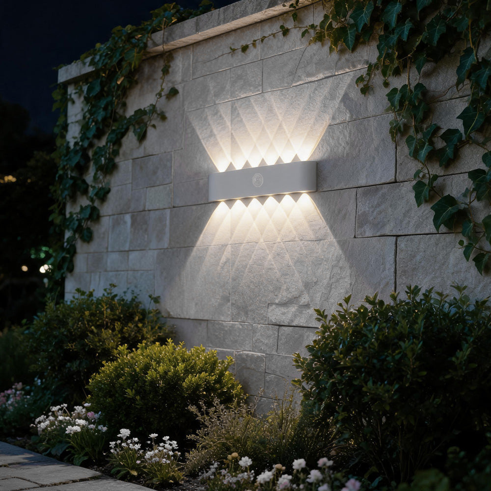 IP65 Modern Up and Down LED PIR Outdoor Wall Light
