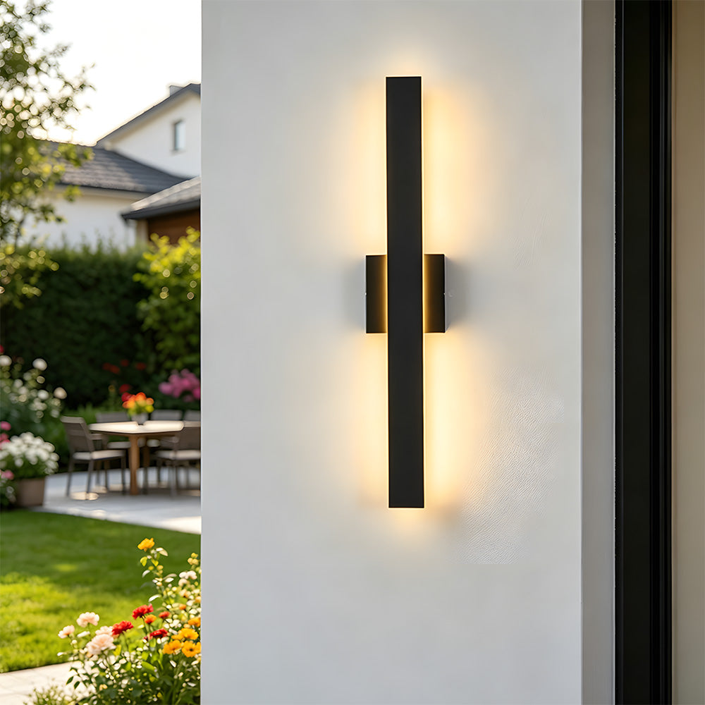 IP65 Contemporary Outdoor Wall Lights Linear LED Wall Lamp