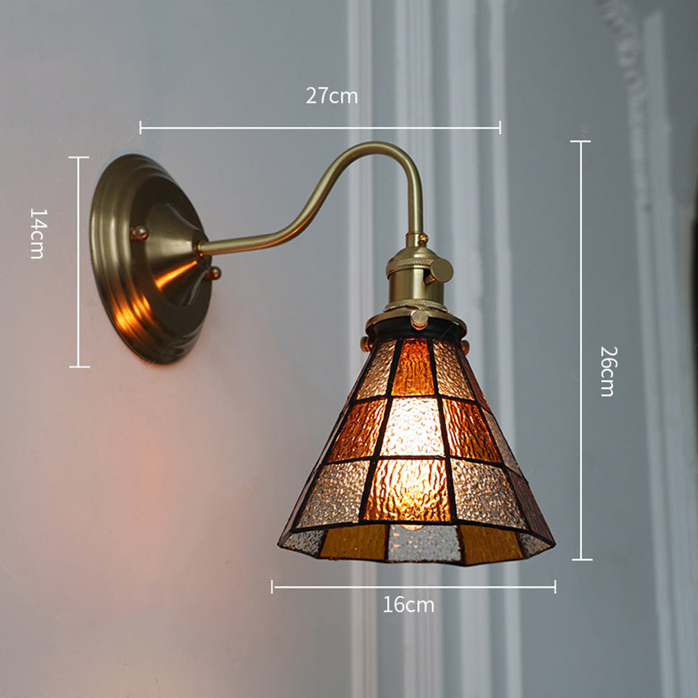 Vintage Glass Wall Sconce Light For Living Room