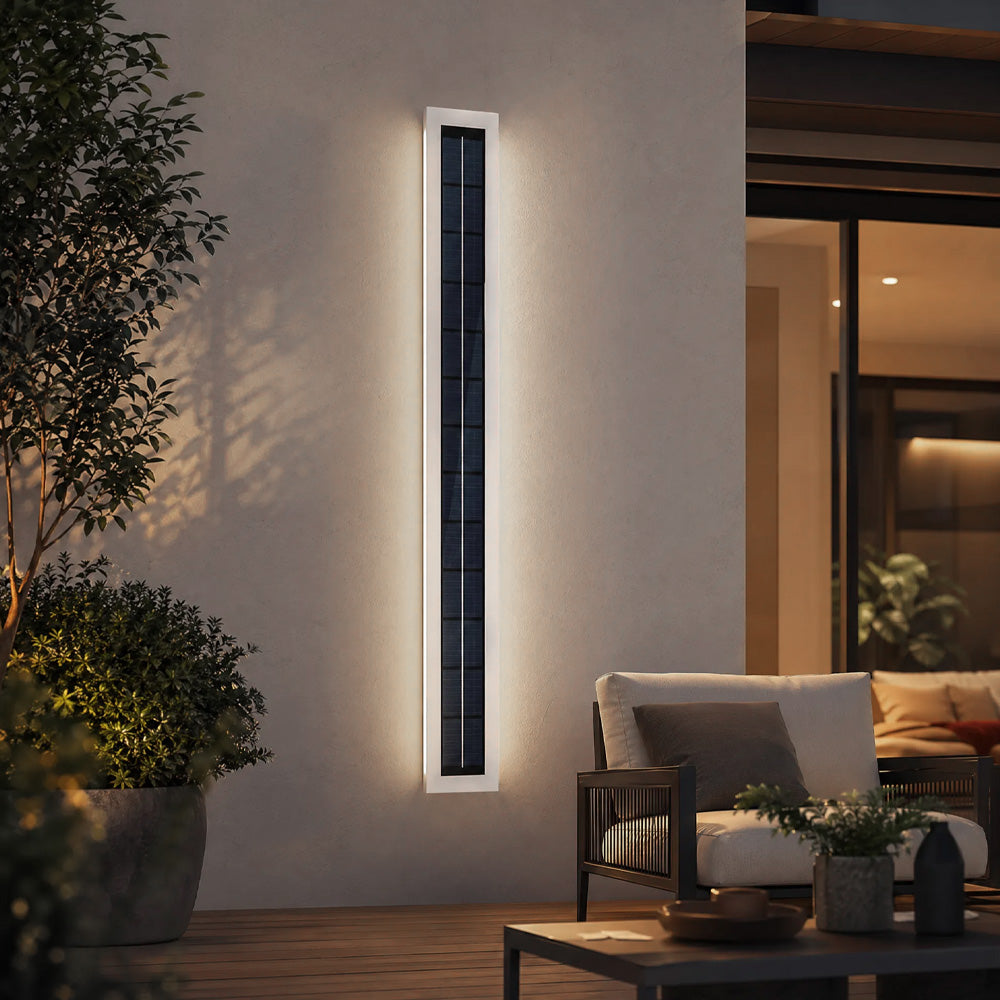 IP65 Solar Outdoor Wall Lights Exterior Garden Courtyard Villa Front Door Lighting, Dusk-to-Dawn