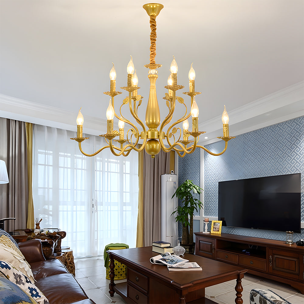 Flemish Style Ceiling Light Rustic Farmhouse Chandelier Lamp