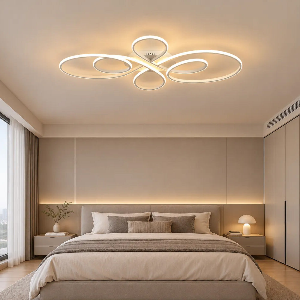 Modern Semi Flush Mount LED Ceiling Lights for Bedroom